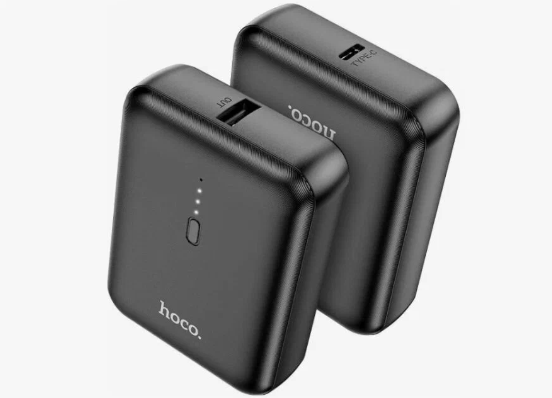 Портативное зарядное устройство HOCO J96 Strider 5000 мАч Выходной ток:1USB-2000мА; входной черный