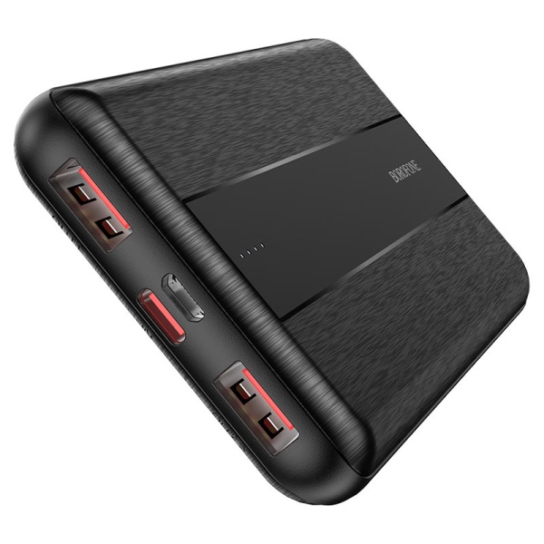 Портативное зарядное устройство Borofone BJ13 Sage 10000 мАч 2USB+1Type-C выходы 5В/3А, PD-20 Вт чер