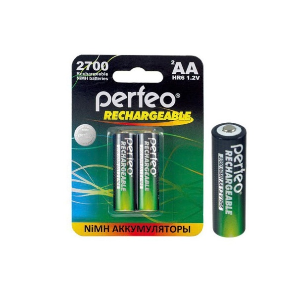 Аккумулятор Perfeo R6 2700 mAh BL 2 1.2 V пластик (PF-C3320)