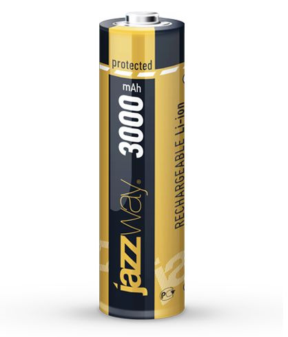 Аккумулятор JaZZway 18650 3000 mAh BL 1 3.7V, с защитой