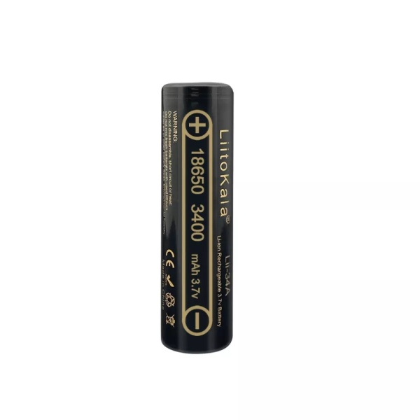 Аккумулятор LiitoKala 18650 3400 mAh Shrink 1 3,7V, без шляпки