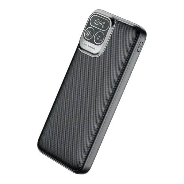 Портативное зарядное устройство Perfeo PF-E1474 "Atomic Age " 10000 мАч PD + QC 3.0/Type-C/2 черный