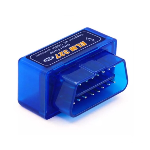 Диагностический адаптер автомобильный ELM327 Bluetooth - (OBD2, V1.5), синий