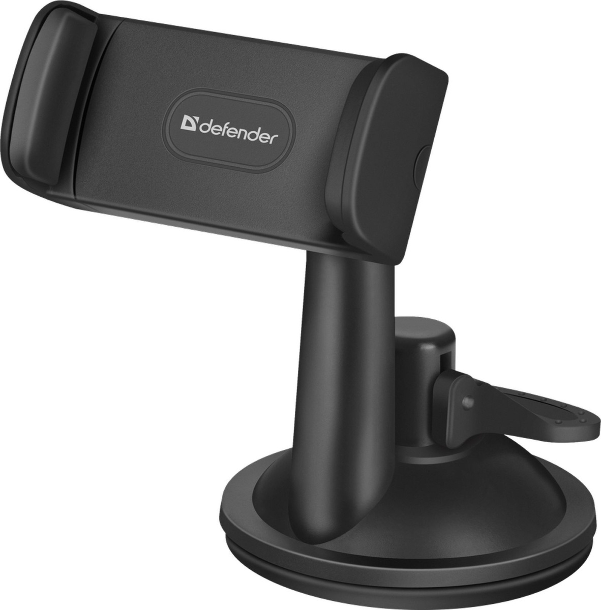 Держатель Defender CH-155+ для смартфона/навигатора, до 6'' (60-85 мм), на стекло/панель, черный