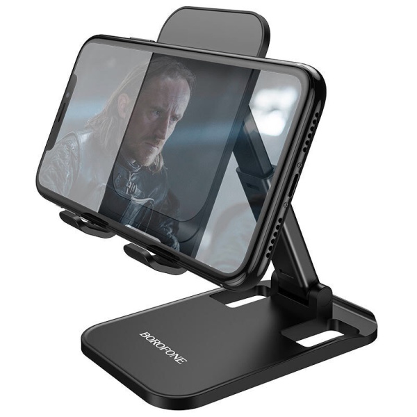 Держатель Borofone BH27 Superior для смартфона, до 175 мм настольный черный