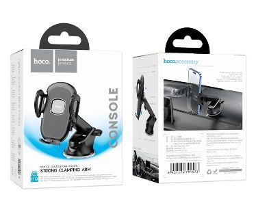 Держатель HOCO H9 General, для смартфона, пластик, торпедо, цвет: чёрный