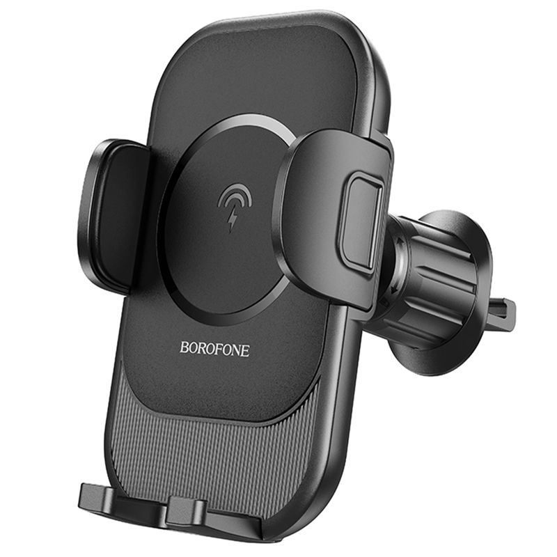 Держатель Borofone BH204 Blue Charm для смартфона, навигатора, на решетку вентилятора,беспр черный