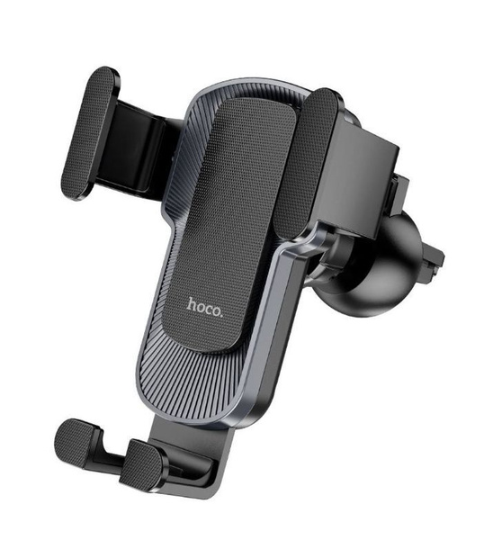 Держатель HOCO CA103 для смартфона/навигатора, до 7'' (60-85 мм), на решетку вентиляции, черный