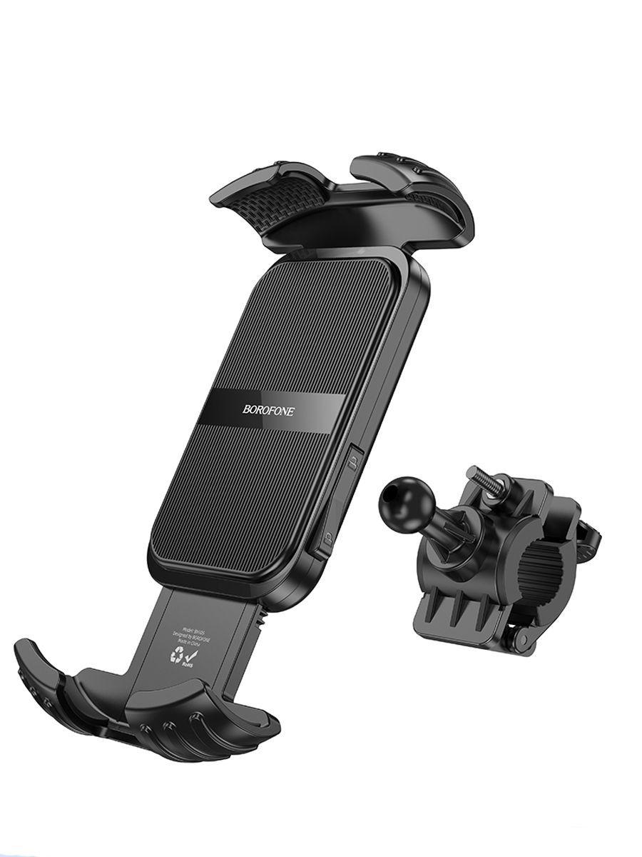 Держатель Borofone BH105 для смартфона, 4,7"-7'' (длина 135-185 мм), на велосипед, мотоцикл, черный