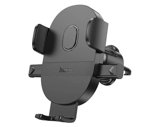 Держатель HOCO H18 Mighty для смартфона/навигатора, до 7'' (60-85 мм), на решетку вентиляции черный
