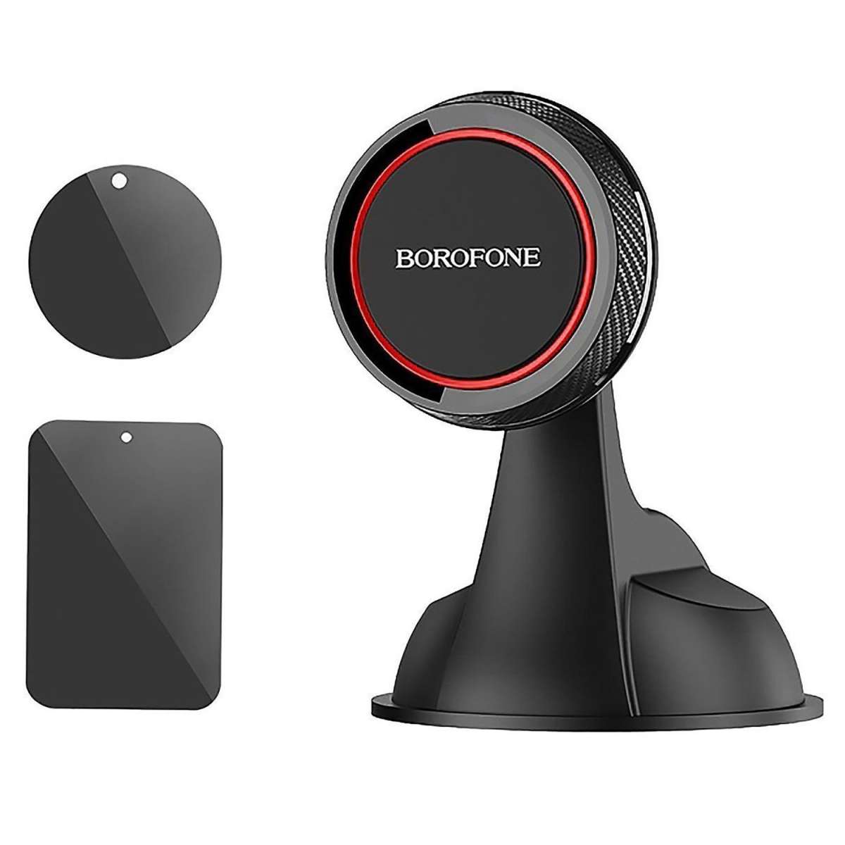 Держатель Borofone BH121 для смартфона/навигатора, на панель, магнит, черный