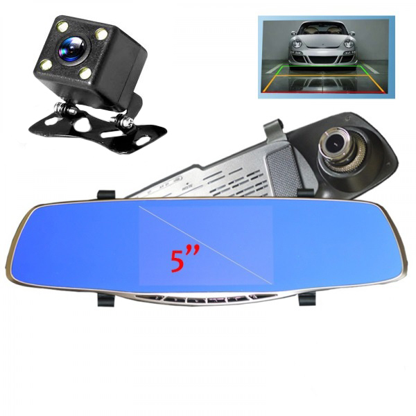 Уценка Автовидеорегистратор TDS TS-CAR11 (HAD-68) (зеркало) 5", FHD 1920х1080 2MPix,