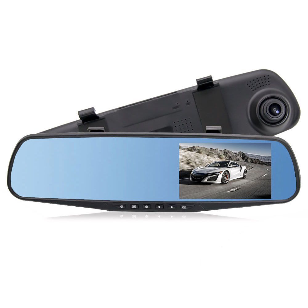 Автовидеорегистратор TDS TS-CAR18 (HAD-51)(зеркало) 4.3", HD 1280х720 1,3MPix, microSD до 32 ГБ, 170