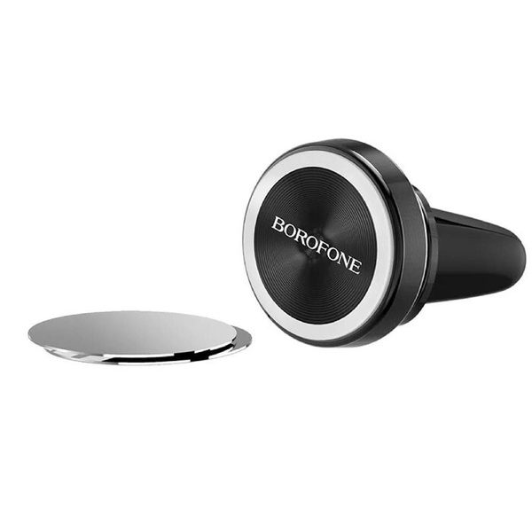 Держатель в автомобиль BOROFONE BH6 Platinum Metal Magnetic In-Car Holder For Air Outlet (черный)