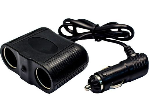 Переходник для прикуривателя OLESSON 1642 на 2 гнезда(100W), на шнуре до 0,6 м