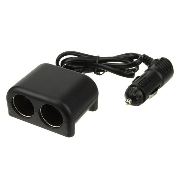 Переходник для прикуривателя OLESSON 1644 на 2 гнезда(100W), на шнуре до 0,6 м