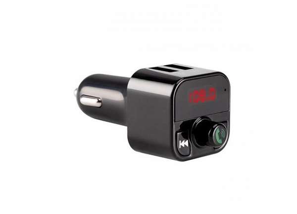 FM трансмиттер TDS TS-CAF07 12/24В, USB/microSD/AUX, автомобильный, Bluetooth 5,0, USB зарядка 3100 