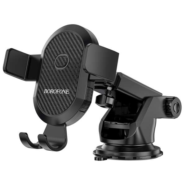 Держатель Borofone BH39 Amazing bay для смартфона/навигатора, до 6.5'' (55-85 мм), на панель, стекло