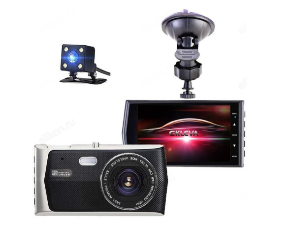 Автовидеорегистратор TDS TS-CAR03 (AVD-75) 4,0", FHD 1920х1080MPix, microSD до 32 ГБ, + камера задне