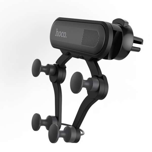 Держатель HOCO CA51 Air для смартфона, 4"-6.5'' (65-85 мм), на решетку вентиляции, черный