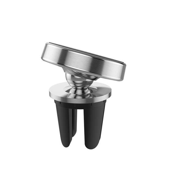 Держатель HOCO CA47 Metal для смартфона, навигатора, на решетку вентиляции, магнит, серебро