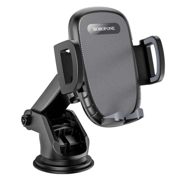 Держатель Borofone BH53 Windy для смартфона/навигатора, до 6.7'' (55-90 мм), на панель, стекло черны
