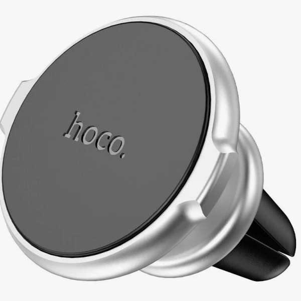 Держатель HOCO CA88 Fantasy для смартфона, навигатора, на решетку вентиляции, магнит, серебро
