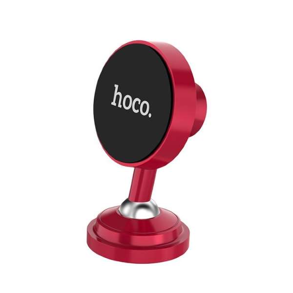 Держатель HOCO CA36 Plus для смартфона/навигатора, на панель, магнит, 360°, красный