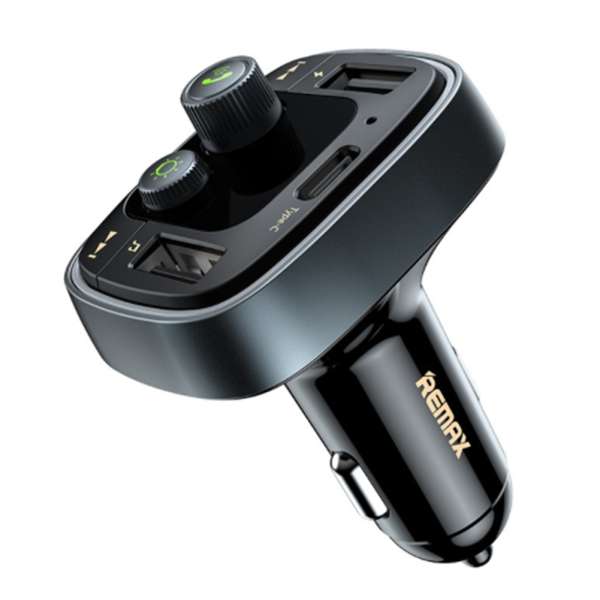 FM трансмиттер Remax RCC230 Kezhi 12/24В, USB/Type-C/microSD, автомобильный, Bluetooth 5,0, USB заря