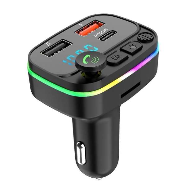 FM трансмиттер Орбита KB-659 12В, USB/microSD, автомобильный, автомобильное ЗУ, коробка, цветной