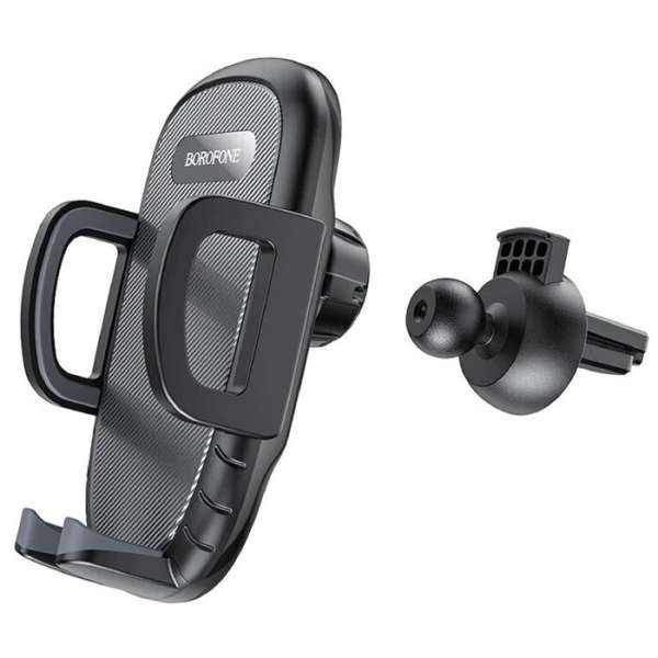 Держатель Borofone BH52 Windy для смартфона/навигатора, до 6,7" (55-90 мм), на решетку вентиляции, ч