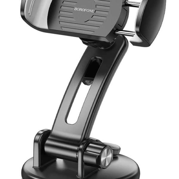 Держатель Borofone BH62 Bora для смартфона/навигатора, до 7'', на панель, стекло, черный, серый