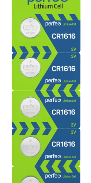 Батарейка. Perfeo CR 1616 BL 5 Lithium Cell (|PF-C4996)