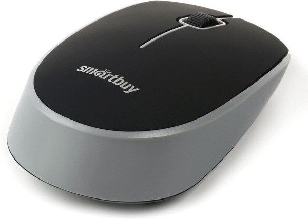 Мышь беспроводная SmartBuy SBM-368AG-KG USB Optical (800/1200/1600 dpi) черно-серая, 2 кнопки+колесо