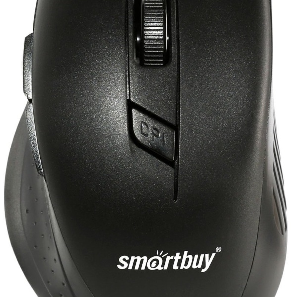 Мышь беспроводная SmartBuy SBM-602AG-K USB Optical (800/1200/1600 dpi) черная, 5 кнопки+колесо-кнопк