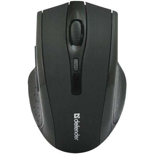 Мышь беспроводная Defender MM-665 Accura USB Optical (800/1600dpi) черная, 5 кнопок+кнопка-колесо бл