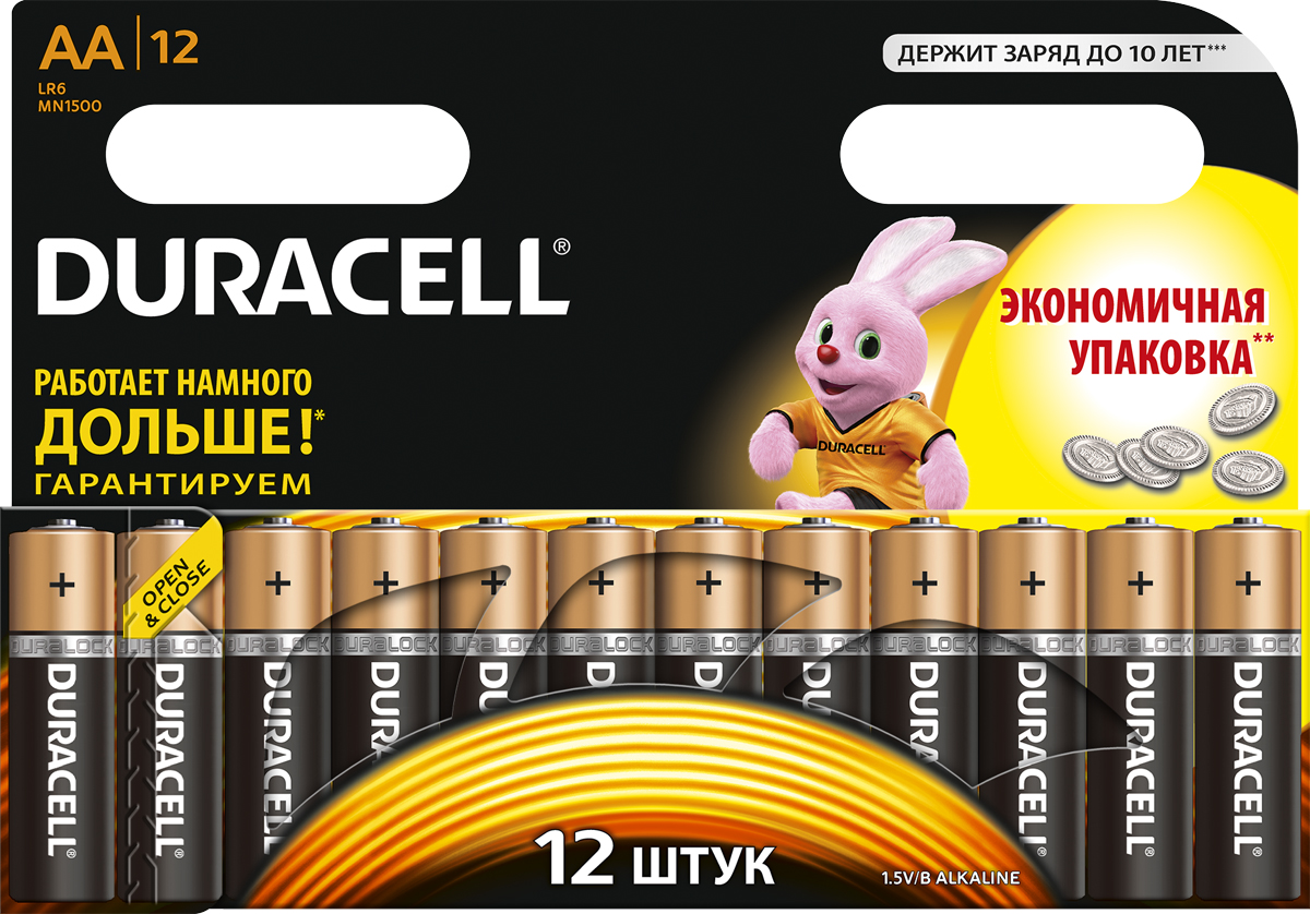 Батарейка Duracell LR6 BL 12 OPTIMUM