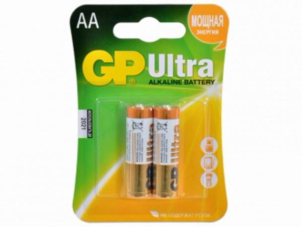 Батарейка GP LR6 BL 2 Ultra ЗА УПАКОВКУ