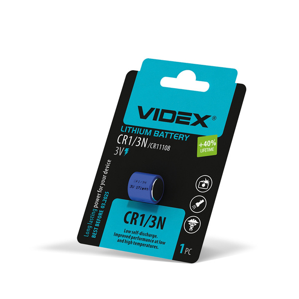 Батарейка. Videx CR1/3N BL 1 Lithium