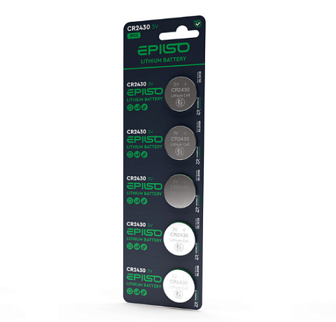 Батарейка. EPILSO CR 2430 BL 5 Lithium 3V