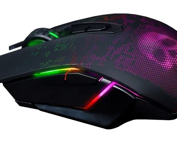 Мышь игровая SmartBuy SBM-734G-K "RUSH Nox" USB Optical (1200/1600/2400/3200/4800 dpi) черная, 5 кно