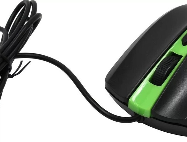 Мышь SmartBuy SBM-352-GK ONE USB Optical (1000dpi) зелено-черная, 2 кнопки+кнопка-колесо, коробка