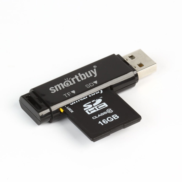 Card Reader SmartBuy SBR-715-K micro SD/SD внешний Black