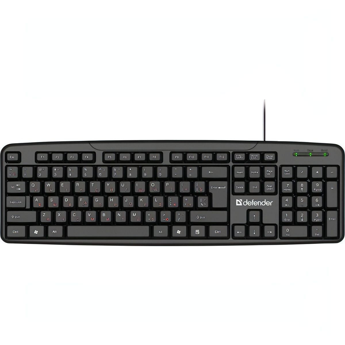 Клавиатура Defender Astra HB-588 RU USB Black 104 клавиши