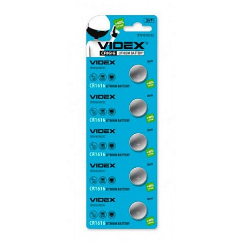 Батарейка. Videx CR 1616 BL 5 Lithium 3V