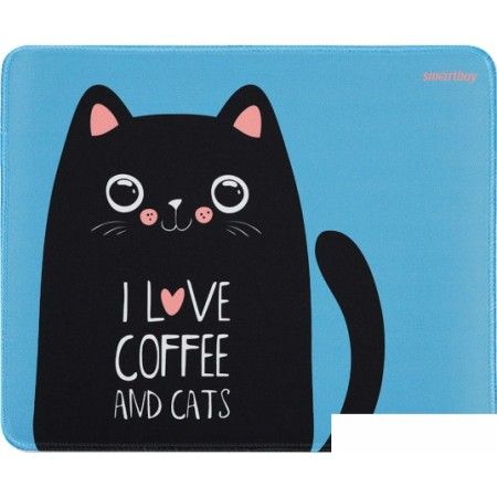 Коврик для мыши SmartBuy "Cat" SBMP-104-CT 280х230х3мм, S-size, ткань, резина, оверлок
