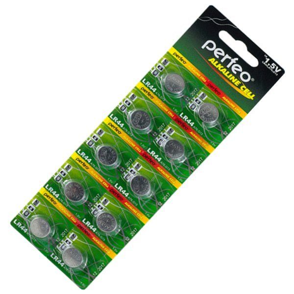 Батарейка. Perfeo G13 BL 10 (L1154, LR44, A76, 357)