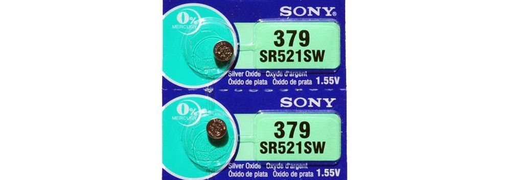 Батарейка. Sony BL 10 (379) SR- 521SWN-PB, SR63, G0 (серебро)