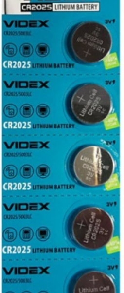 Батарейка. Videx CR 2025 BL 5 Lithium 3V