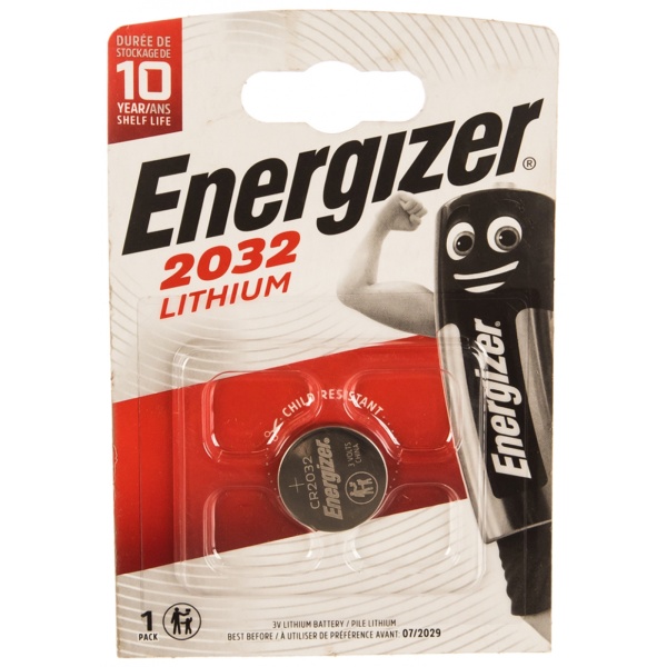 Батарейка. Energizer CR 2032 BL 1 Lithium 3V